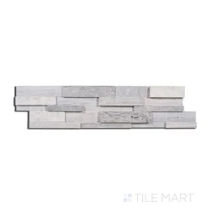 Modern Ledgestone Wooden Blue 6X24 Porcelain