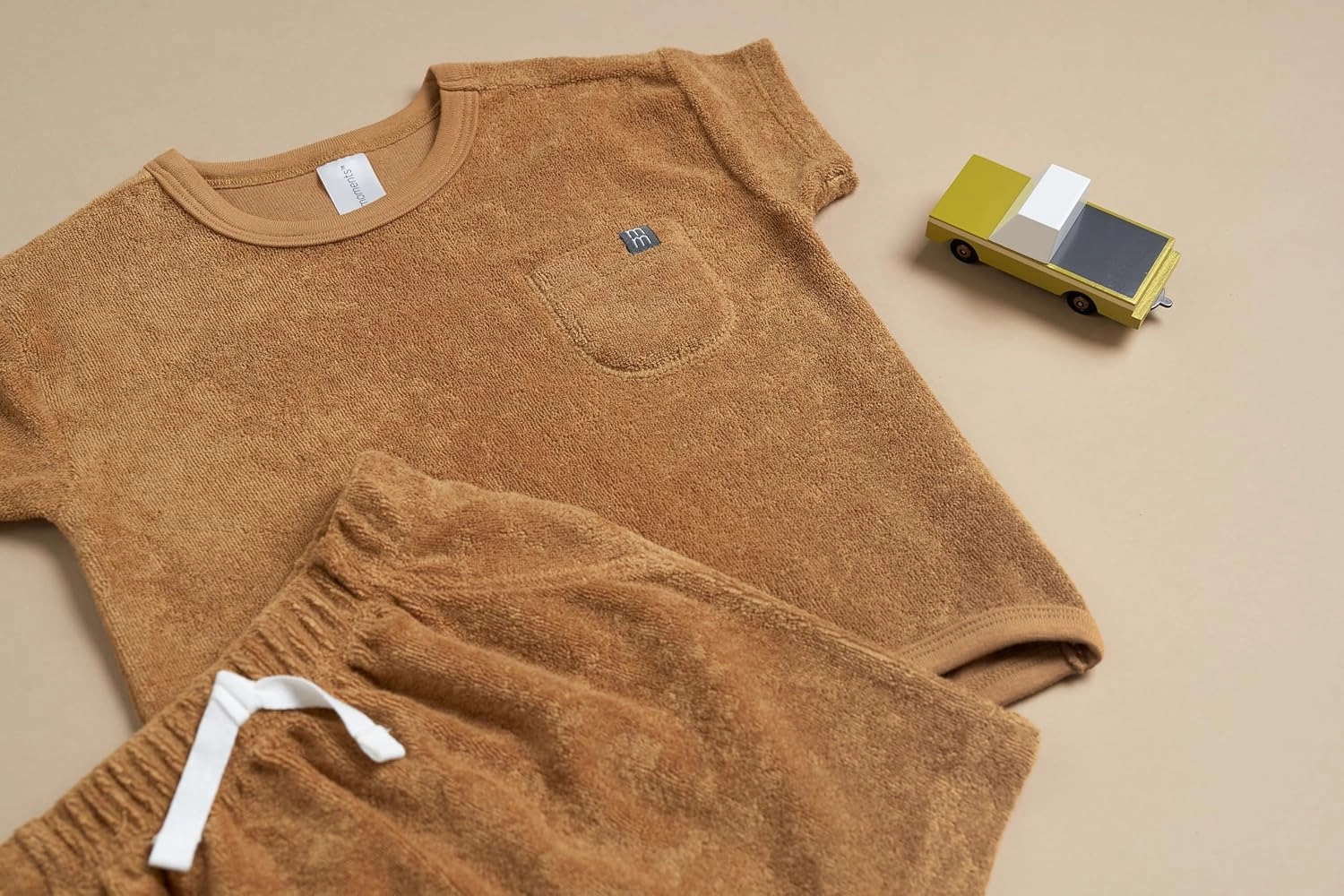 Modern Moments by Gerber Baby Boys' 2-Piece Knit Terry Shirt and Short