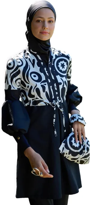 Modest Swimwear for Women 3-Piece Set | Swimsuit Suit Cover Set | Long Sleeve Burkini Set | Full Cover Hijab ​Bathing Suit