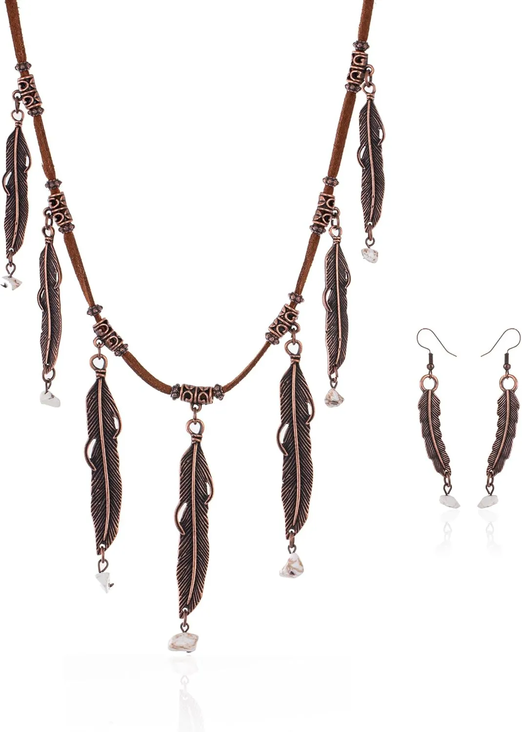 Montana West Wrangler Western Jewelry Set for Women Cowgirl Retro Concho Pendant Necklace Earring