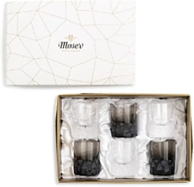 Moser Pebbles Shot Glasses, Set of 6-100% Exclusive