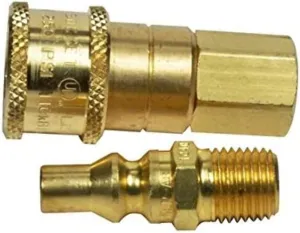 Mr. Heater Propane or Natural Gas 1/4 Quick Connector Set and Excess Flow Plug