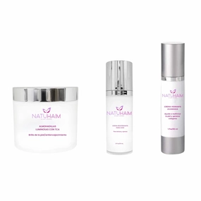 Natuhaim Elimina arrugas KIT completo anti edad. Anti-Aging Skincare Set, Eye Cream and Face Moisturizer, Dark Circle and Wrinkle Treatment, 3-Piece Kit