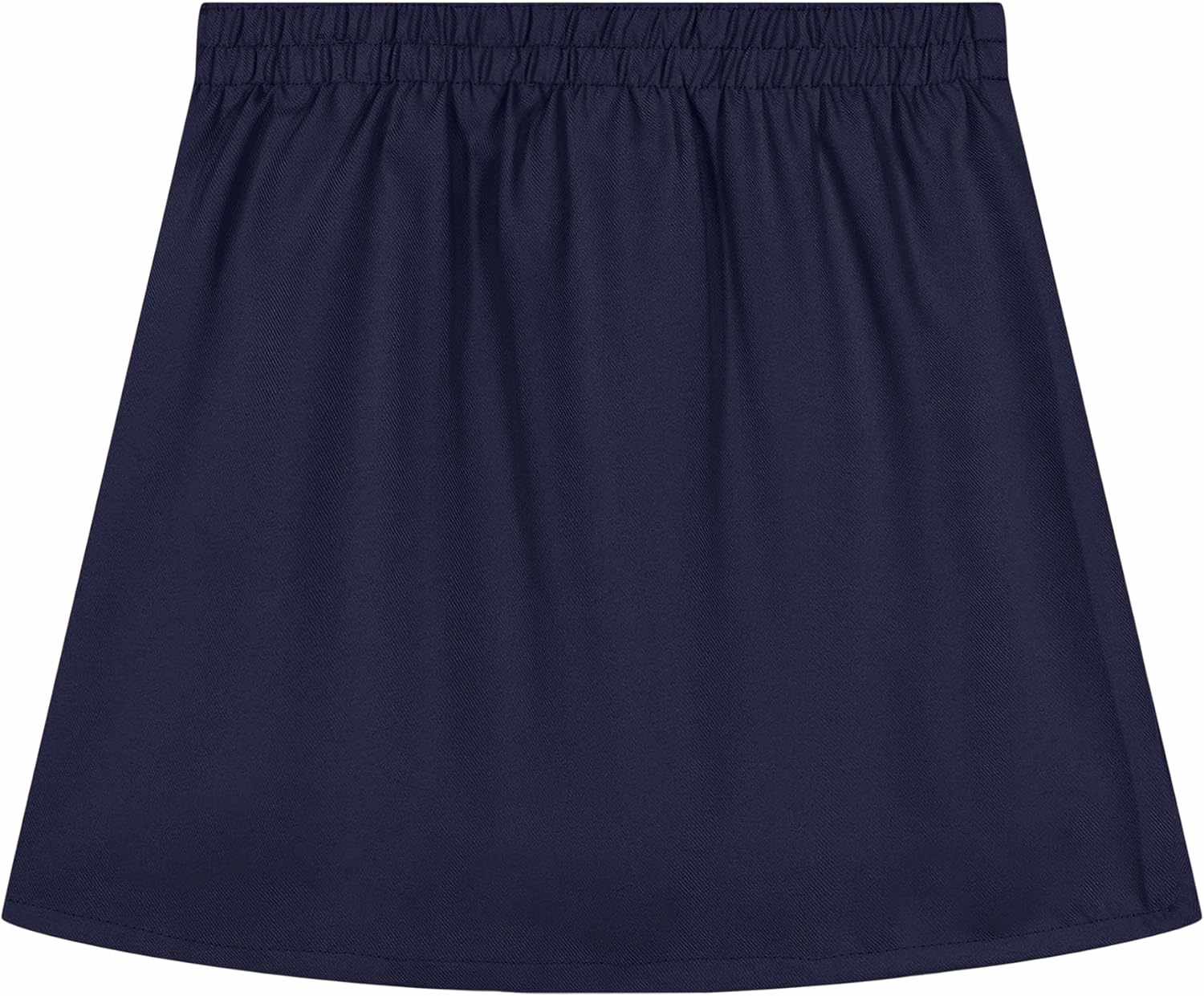 Nautica Girls' School Uniform Pleated Pull-on Scooter Skirt with Undershorts, Knit Waistband