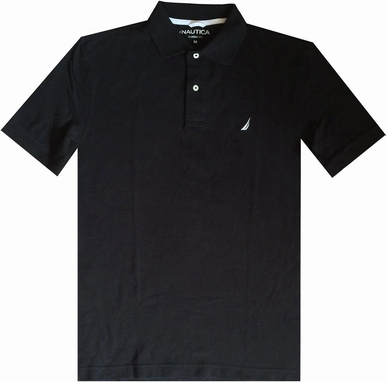Nautica Men's Short Sleeve Solid Classic Fit Cotton Pique Polo Shirt