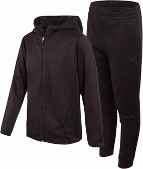 New Balance Boys Sweatsuit - 2 Piece Active Fleece Zip Sweatshirt and Sweatpants - Performance Jogger Pants Set: Boys, 8-16