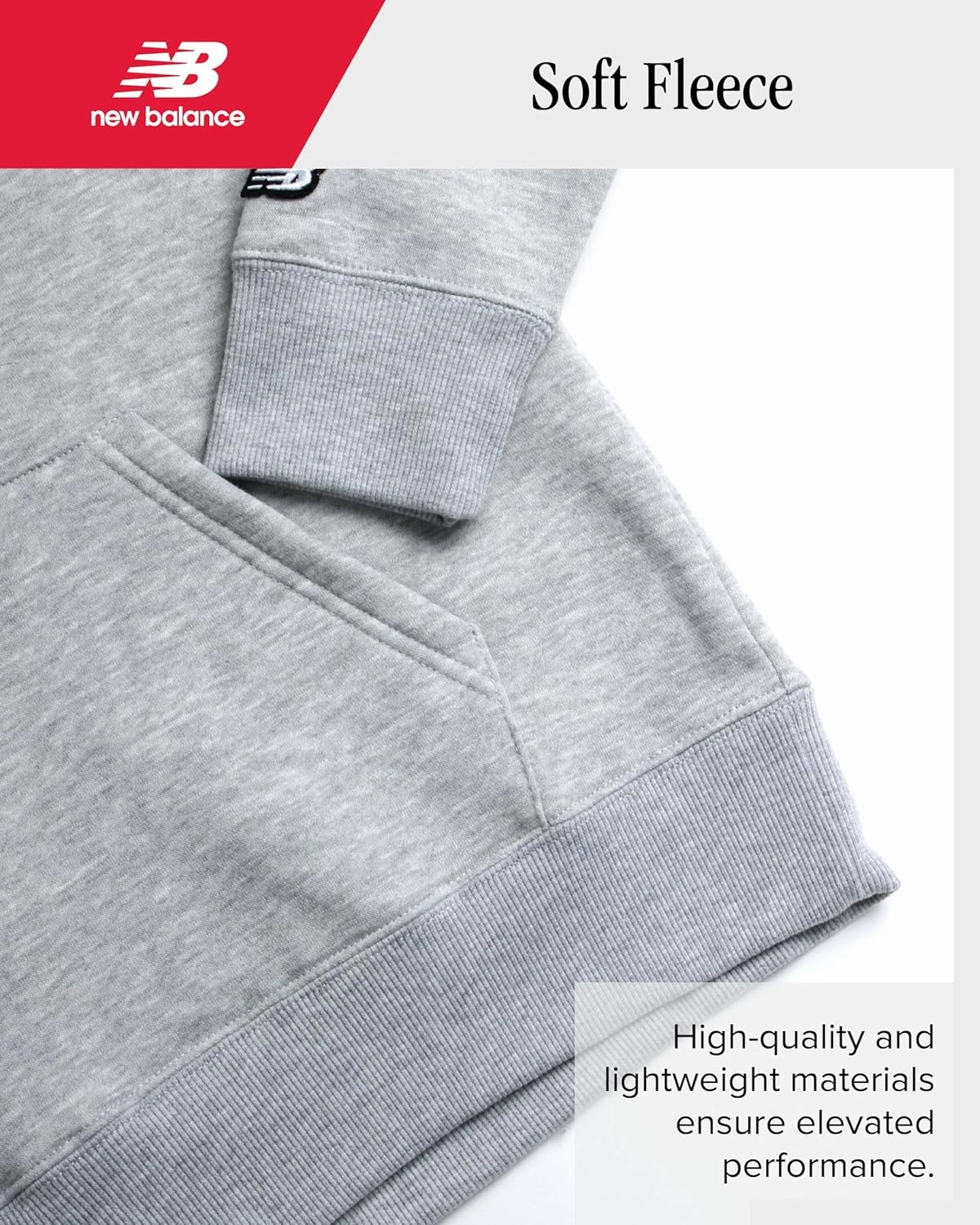 New Balance Boys Tracksuit Set - 2 Piece Athletic Performance Fleece Pullover Hoodie and Jogger Sweatpants Set (Sizes: 8-20)