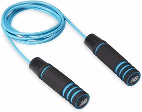 New Balance Weighted Jump Rope for Men - 1 lb Heavy Foam Handles Set, Adjustable Length, Exercise Training Jump Ropes for Fitness for Women (1-Pound Set)