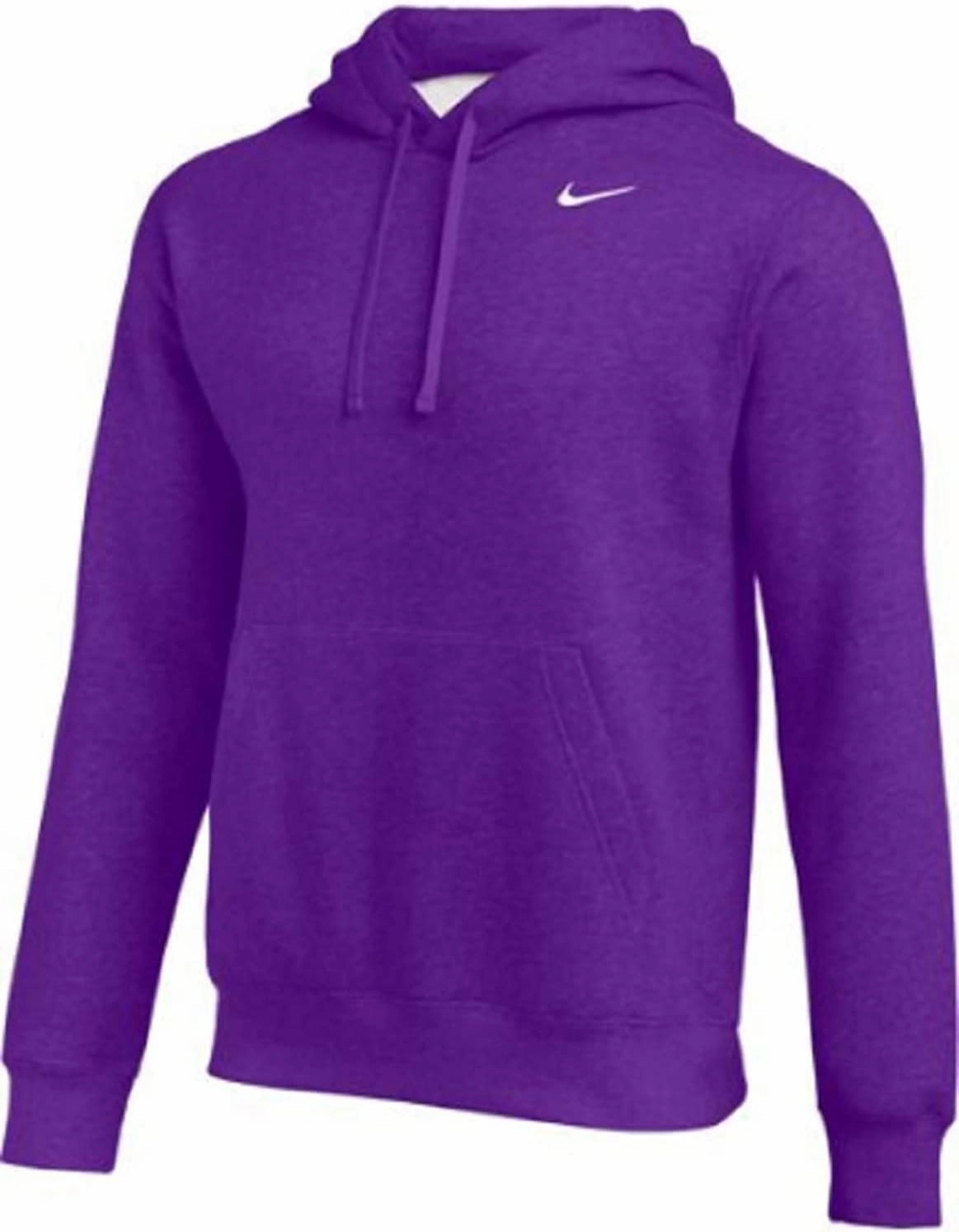 Nike Men's Pull-Over Hoodie (Team Purple/White, Large)
