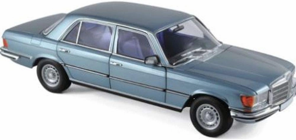 Norev NV183457 Mercedes-Benz 450 SEL 6.9 1976 Diecast Model Toy, Grey/Blue, 1:18 Scale
