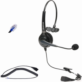 Nortel Phone headset, Noise Canceling headset compatible with Nortel phones include Meridian NorStar Business Phone with Quick Disconnect cord, Flexible & Rotatable Microphone | Premium Voice Quality