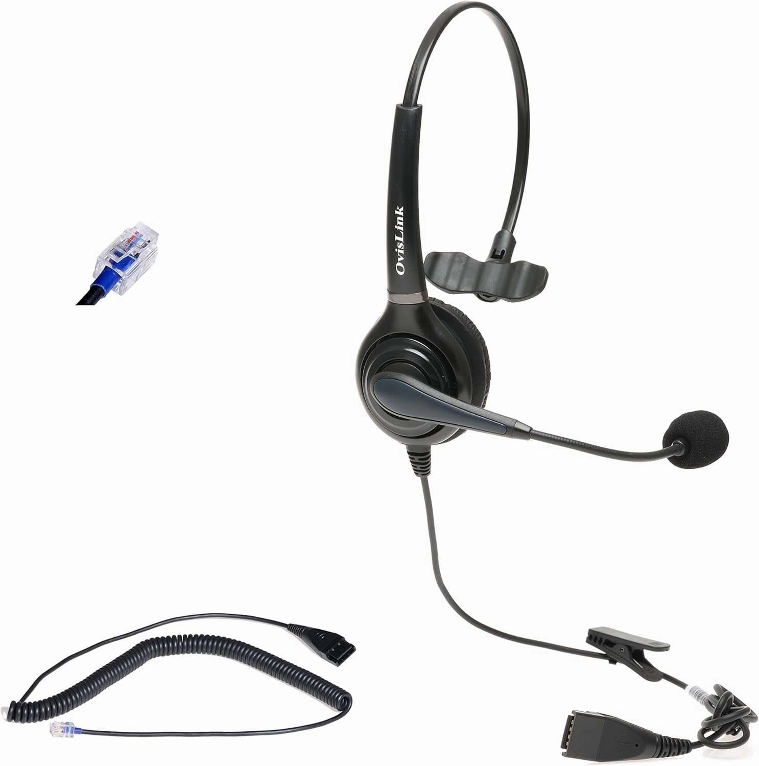 Nortel Phone headset, Noise Canceling headset compatible with Nortel phones include Meridian NorStar Business Phone with Quick Disconnect cord, Flexible & Rotatable Microphone | Premium Voice Quality