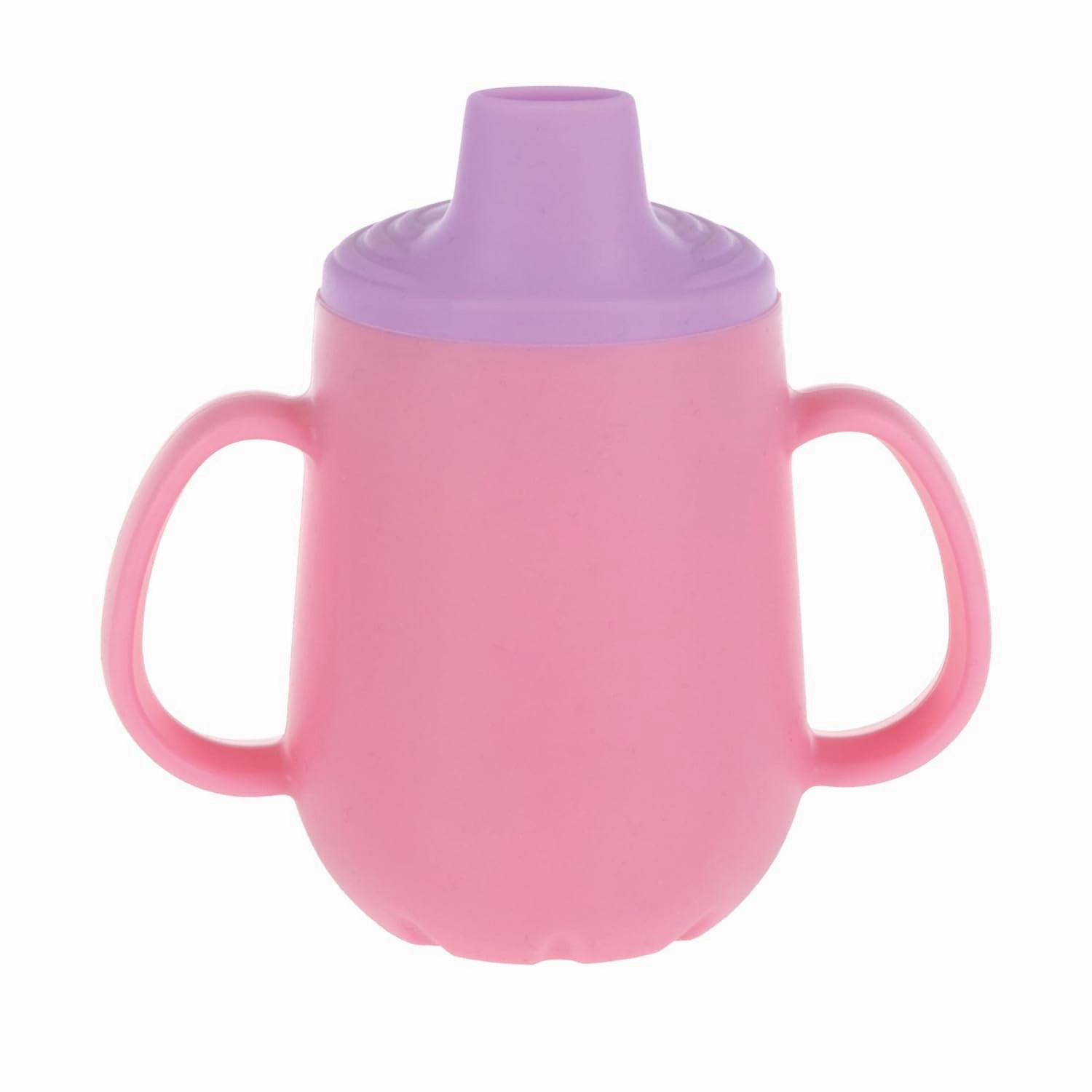 Nuby 3-Stage Training Cup Set - Silicone Tumbler with Spout and Straw Combo - 4 oz - 6  Months - Girls