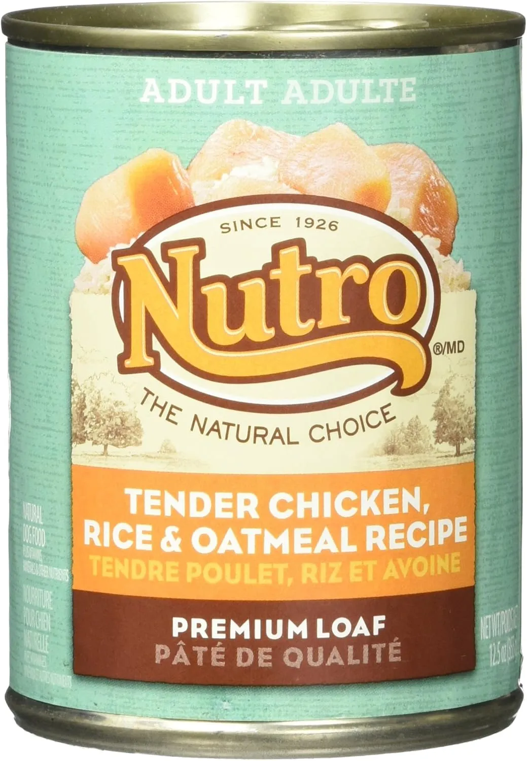 Nutro 50411561 Tender Chicken, Rice & Oatmeal Recipe Can Dog Food, 12 Ea/12.5Oz