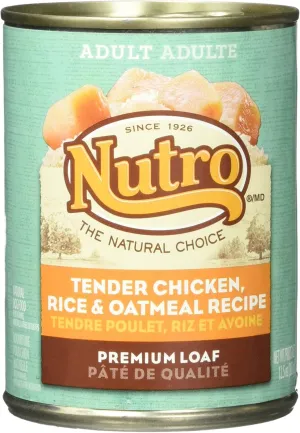 Nutro 50411561 Tender Chicken, Rice & Oatmeal Recipe Can Dog Food, 12 Ea/12.5Oz