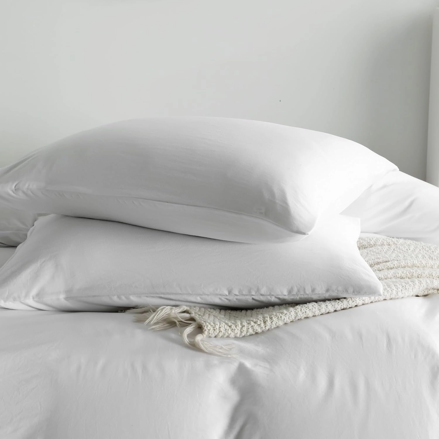OAITE Duvet Cover,Protects and Covers Your Comforter/Duvet Insert,Luxury 100% Super Soft Microfiber,King Size,3 Piece Duvet Cover Set Includes 2 Pillow Shams