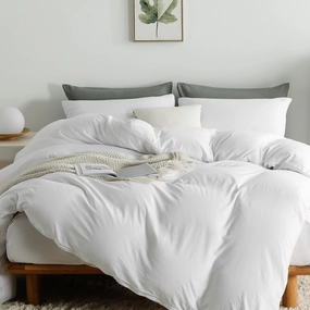 OAITE Duvet Cover,Protects and Covers Your Comforter/Duvet Insert,Luxury 100% Super Soft Microfiber,King Size,3 Piece Duvet Cover Set Includes 2 Pillow Shams