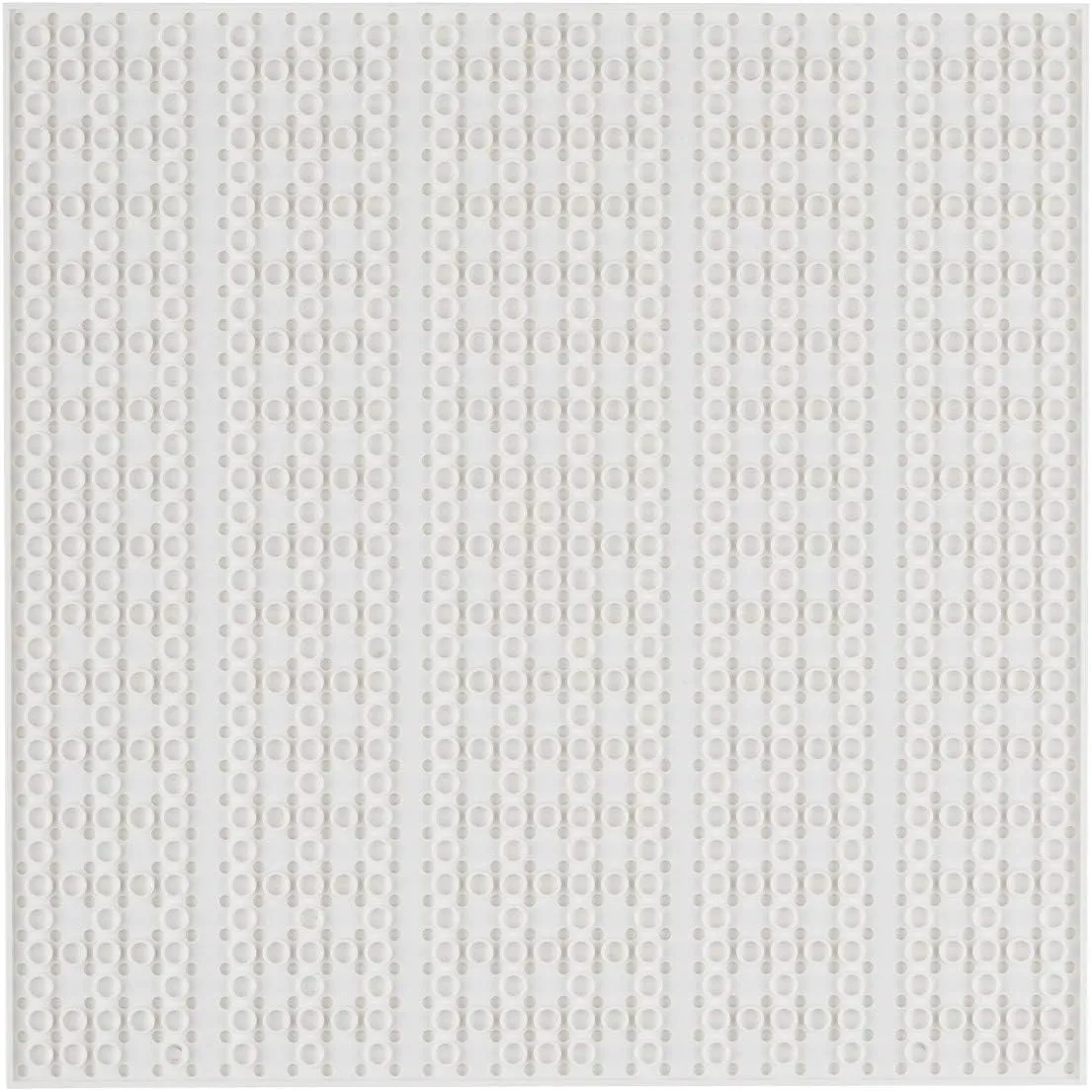 OB-P32WH1 Building Plate, 32 x 32 cm (25.5 x 25.5 cm), White/White, Pack of 1, Compatible with All Leading Brands, Can be Builded on Both Sides