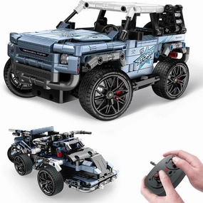 Off Road Pickup 4x4 Building Kit, 2 in 1 Stem Building Toy with Remote Control, Technique Race Car Building Toy for Kids, Birthday Gift Idea for Boys Ages 6  (503 PCS)