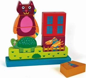 OOPS Imagine Puzzle - City Theme - Wooden Magnetic Toy Puzzle for Toddlers