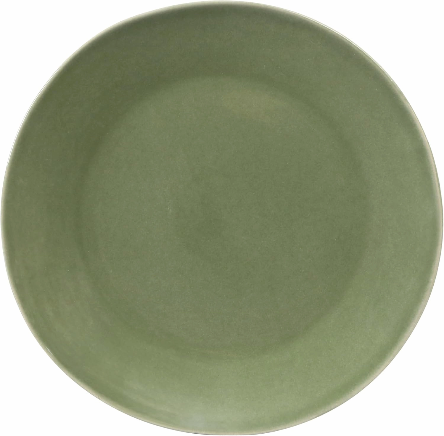 Oprah's Favorite Things - Montecito Breeze 16 Piece (Service for 4) Double Plates and Bowls Stoneware Reactive Glaze Dinnerware Set - Cyprus Green