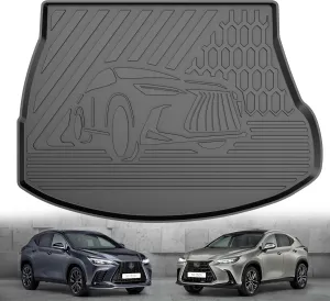 Original 2022-2025 NX Trunk Mat for Lexus NX/NX250/NX350/NX350h/NX450h  - Custom Fit TPE Cargo Liner - All Weather Cargo Mats for Lexus NX & NX Hybrid 2022 2023 2024 Accessories