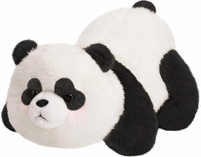 Panda Stuffed Animal Plush Toy, 14 Inch Cute Plushie, Soft Baby Doll Gift, Stuffed Panda Bear Plush for Kids, Girls, Boys, Adults(Black)