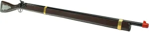 PARRIS CLASSIC QUALITY TOYS EST. 1936 Kentucky Rifle - Real Wood & Steel Single, Shot Cap Rifle, Solid One-Piece Wood Stock, Die-Cast Metal, Fires #917 Caps, Great Theatrical Prop, Pre-1898 Design