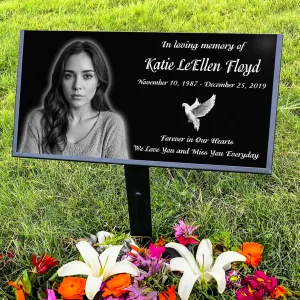 Personalized Memorial Stones， grave marker for Humans, Granite Headstone for Graves ，Memorial Plaques for Outdoors ，Cemetery Decoration， tombstone marker