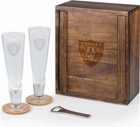 PICNIC TIME Brown Las Vegas Raiders Pilsner Beer Gift Set for 2
