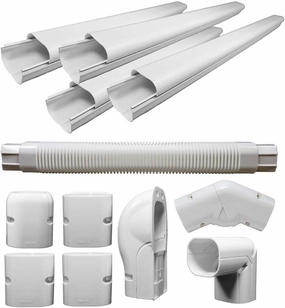 Pioneer Decorative PVC Slim Line Cover Kit for Mini Split Air Conditioners and Heat Pumps