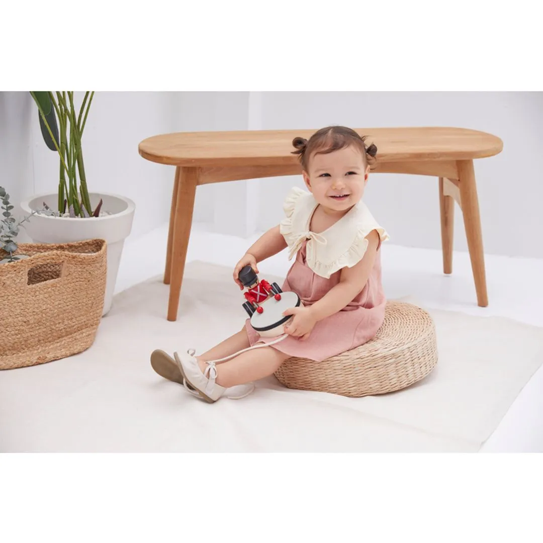 PlanToys Pull Along Drummer Toddler Toys Musical Instruments for Toddlers Gifting Idea for 12m 