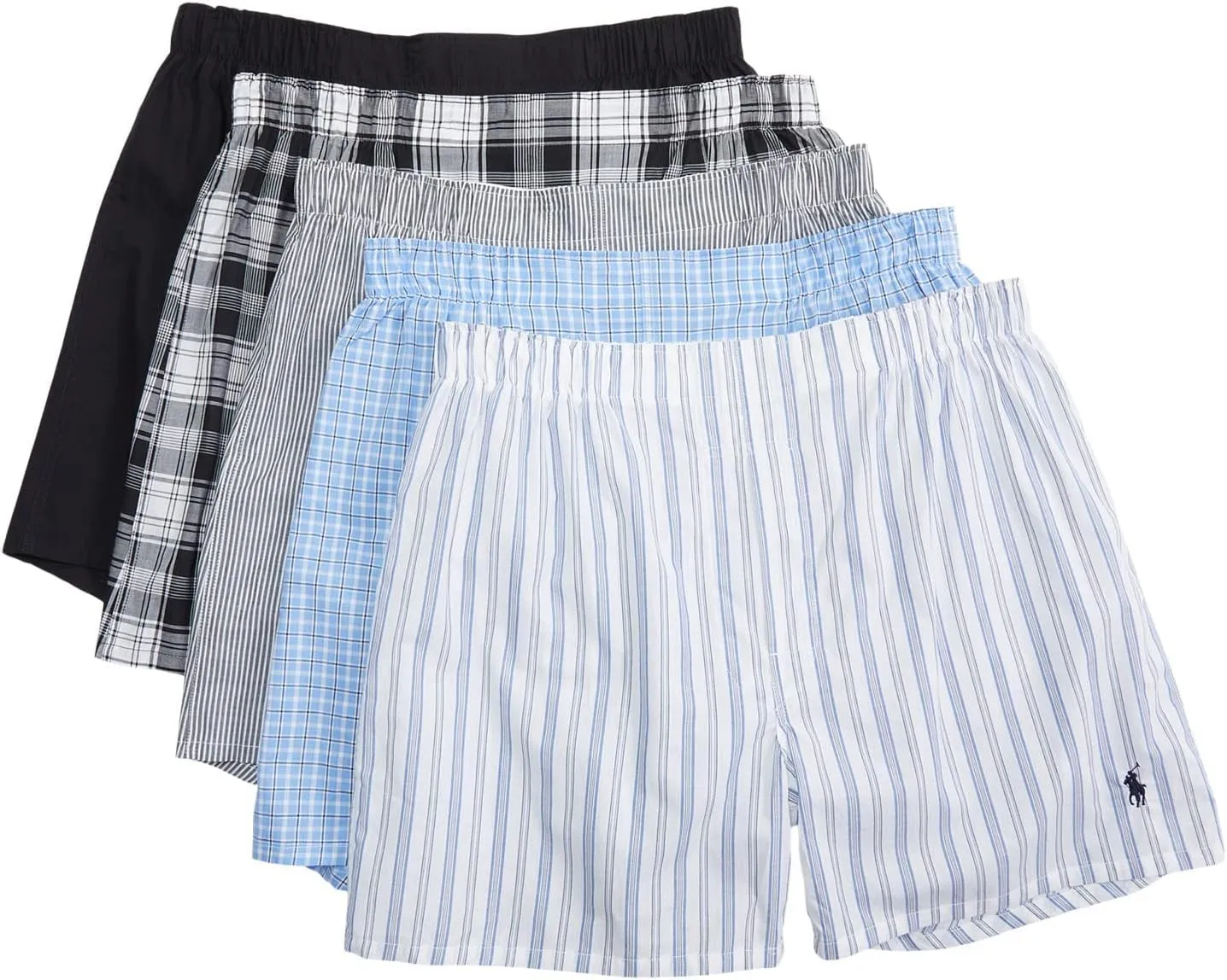Polo Ralph Lauren Men's Classic Fit Woven Boxers 5 Pack