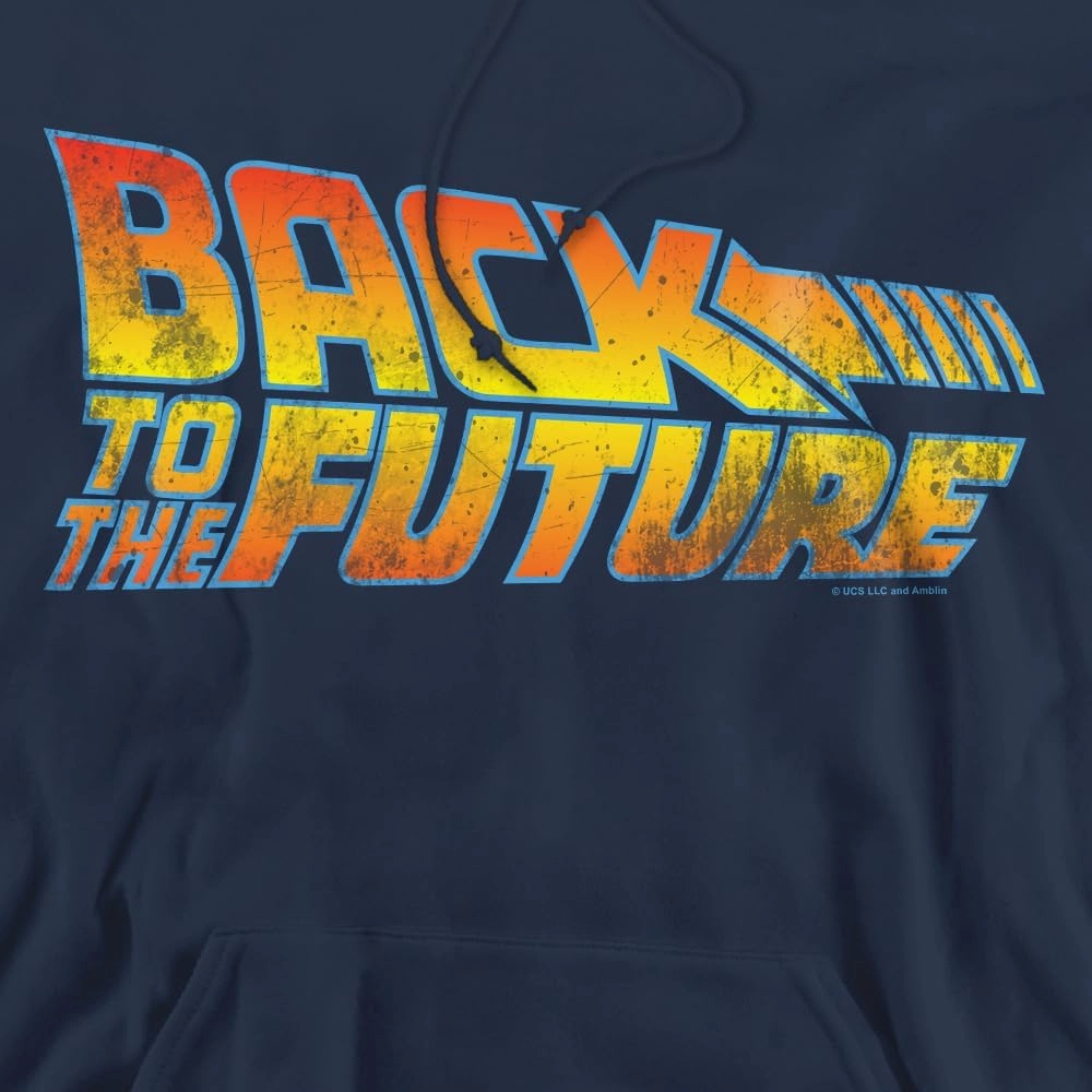 Popfunk Classic Back To The Future Logo 1 Unisex Adult Pull-Over Hoodie