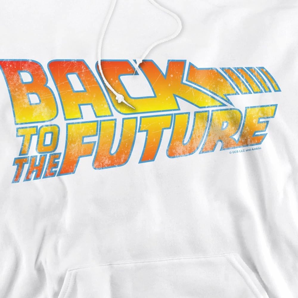 Popfunk Classic Back To The Future Logo 2 Unisex Adult Pull-Over Hoodie