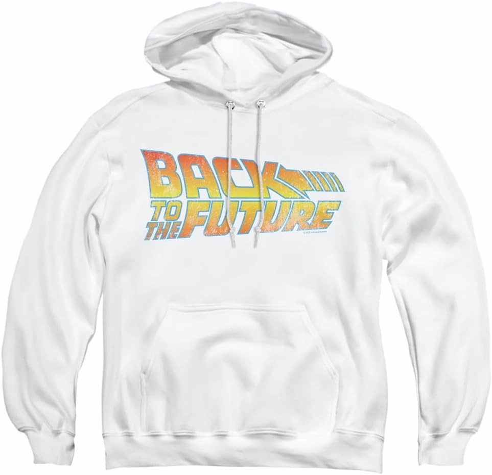Popfunk Classic Back To The Future Logo 2 Unisex Adult Pull-Over Hoodie