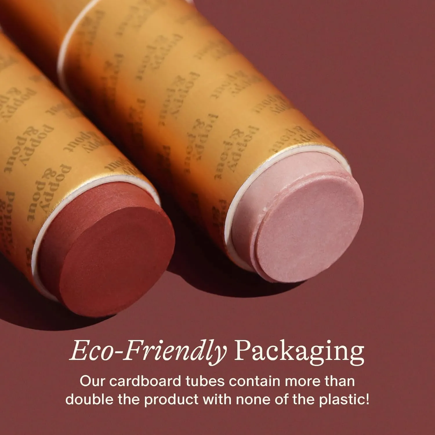 Poppy & Pout All Natural Lip Tints, Sustainable Cardboard Tubes, Hand-filled, Beeswax, Vitamin E, Coconut Oil, Cruelty Free (6pk Premium Gift Set)