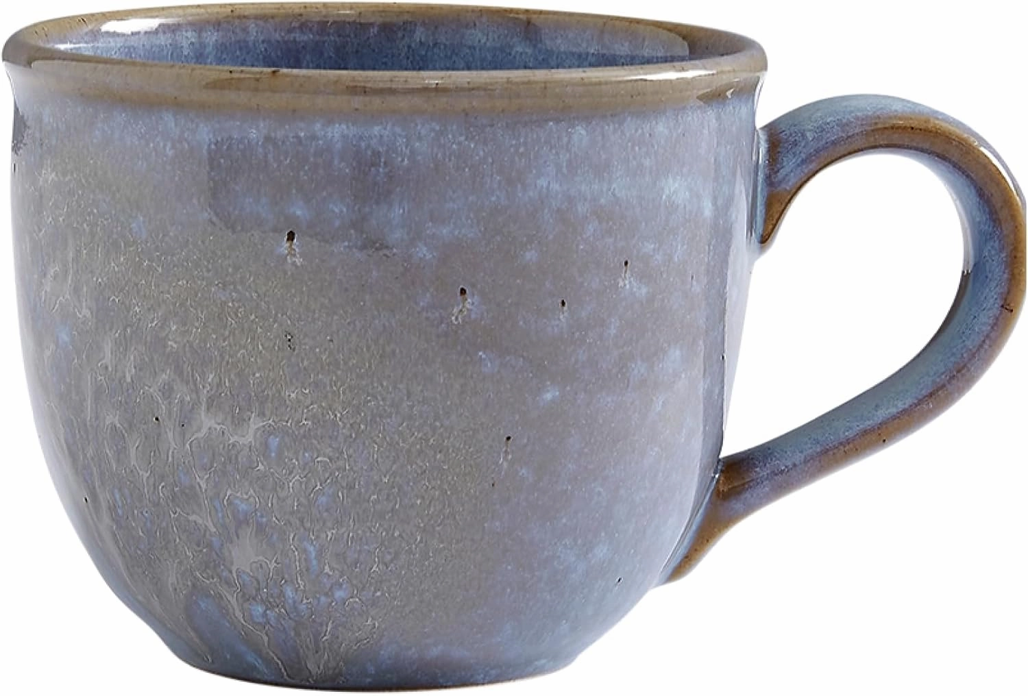 Portmeirion Minerals Mug, Aquamarine - 12oz Stoneware Coffee Cup, Sturdy Ceramic Mug, Microwave, Dishwasher, Freezer, Oven Safe - Artisan Made Drinkware for Tea, Expresso, Latte