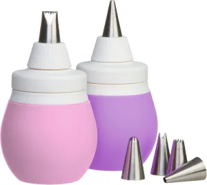 Prepworks by Progressive 8-Piece Frosting Bulb Decorating Kit (Pink)