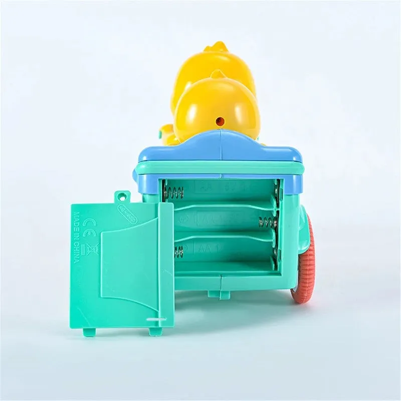 Press & Go Crawling Funny Duck Auto Rickshaw Tricycle with Music and Light