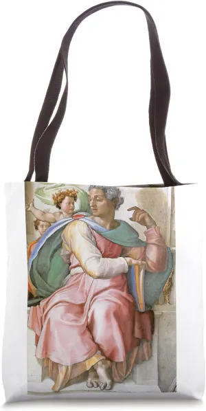 Prophet Isaiah (Sistine Chapel Ceiling) Michelangelo Art Tote Bag