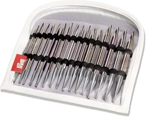 Prym Set, Wood, 4-10mm Interchangeable Circular Knitting Needles, 10mm, Natural 8 Count