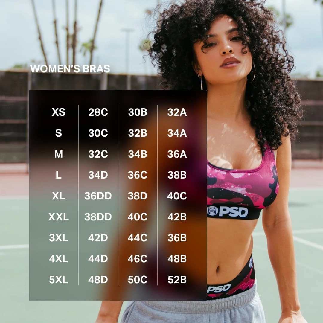 PSD Women's Animal Print Sports Bra - Racerback Sports Bras for Women with Breathable Microfiber Fabric