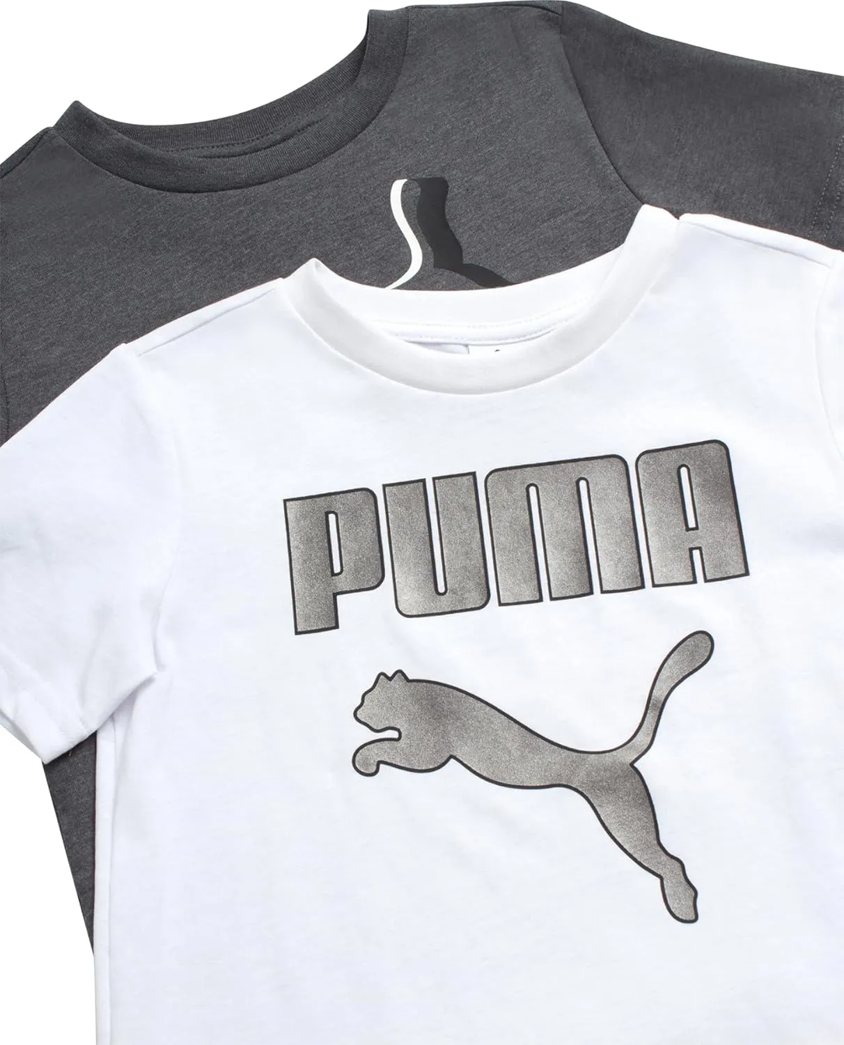 PUMA Boys' Short Set - 3 Piece Short Sleeve Graphic T-Shirts and Active Shorts Outfit Set for Boys (Sizes: 2T-7)