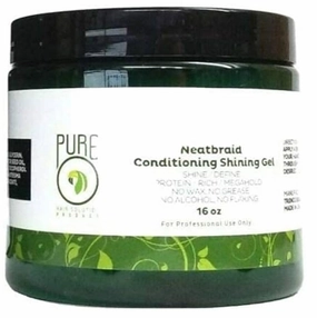 Pure O Natural Neatbraid Beauty Professional Conditioning Shining Gel 16 oz - SET OF 3
