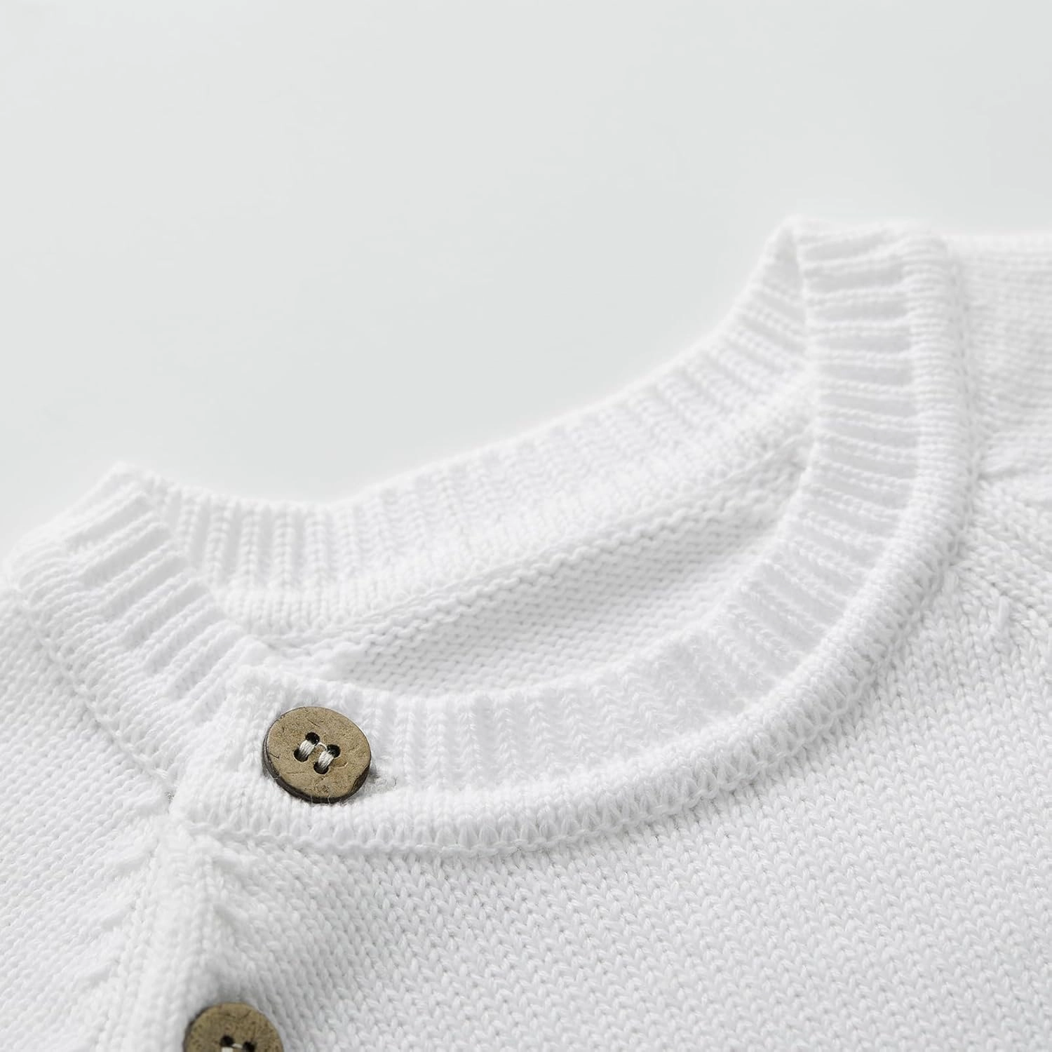 pureborn Baby Toddler Boys Girls Pullover Sweater Cotton Knit Button Closure Sweaters