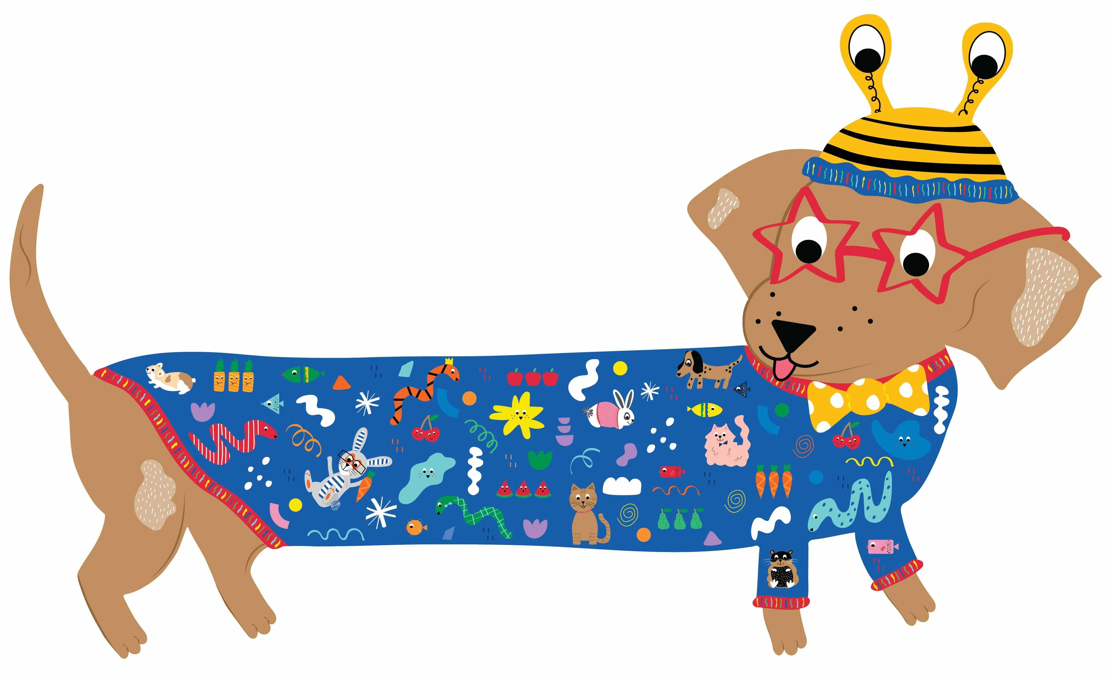 Puzzle | Pets 20pc "Sausage Dog" Shaped | Floss and Rock