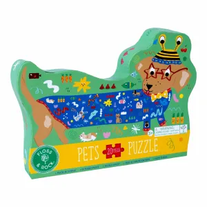 Puzzle | Pets 20pc "Sausage Dog" Shaped | Floss and Rock
