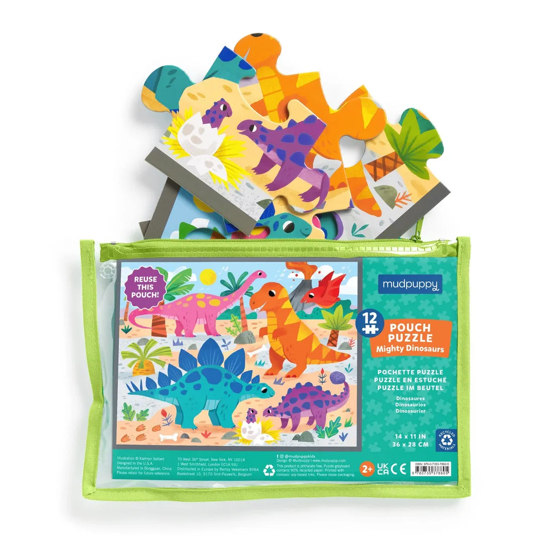 Puzzle Pouch: Mighty Dinosaurs