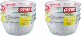Pyrex Bakeware Custard Cups, 10-Ounce, Pack of 8